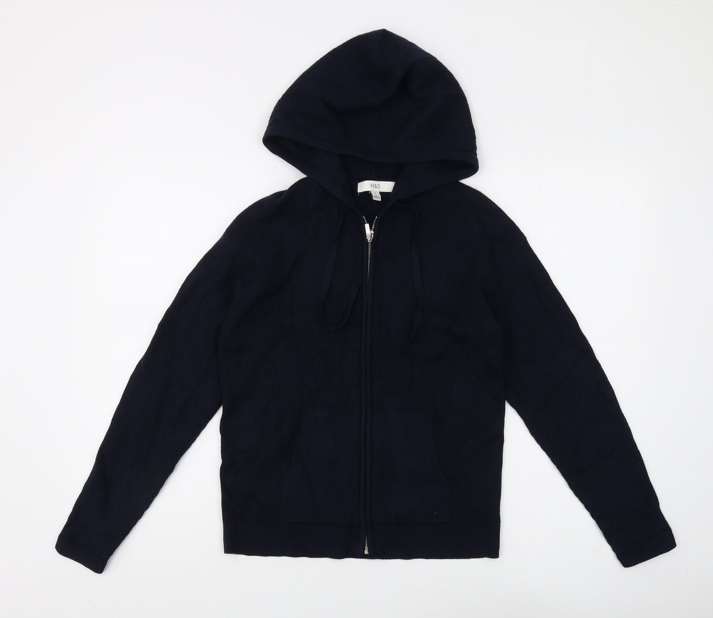 Marks and Spencer Women's S Blue Full Zip Jumper