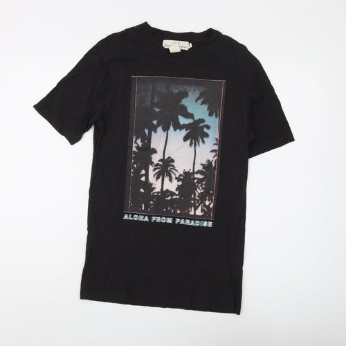 Label of Graded Goods Men's Black Beach T-Shirt XS