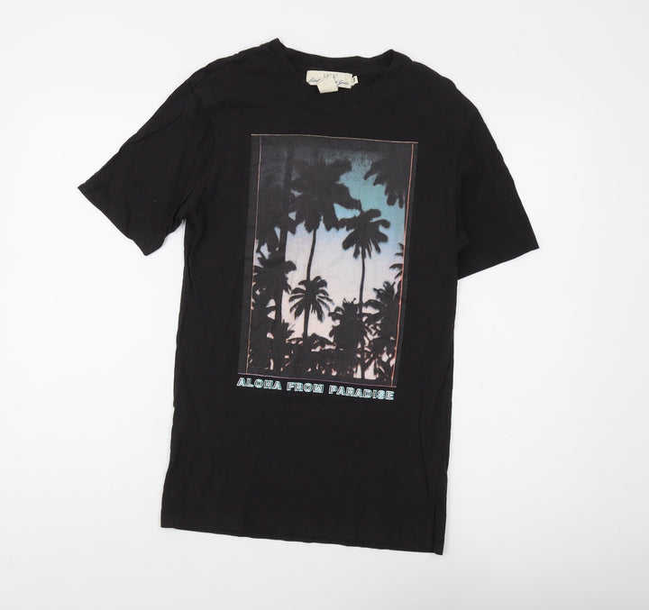 Label of Graded Goods Men's Black Beach T-Shirt XS