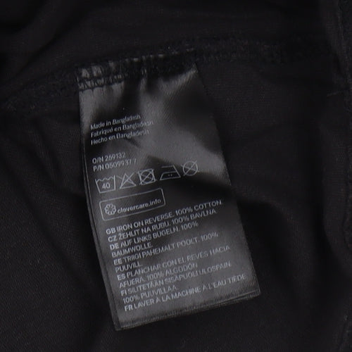 Label of Graded Goods Men's Black Beach T-Shirt XS