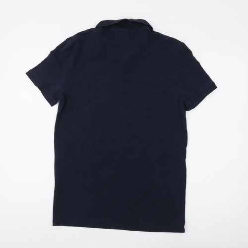 Asos Men's Blue Polo Shirt Size L Short Sleeve Casual