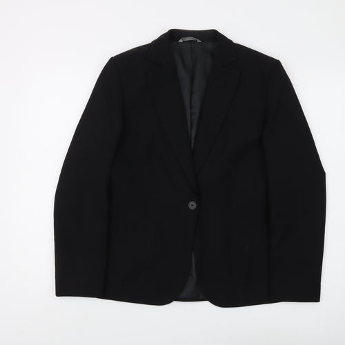 Marks and Spencer Women's Black Blazer Size 12 Classic Fit