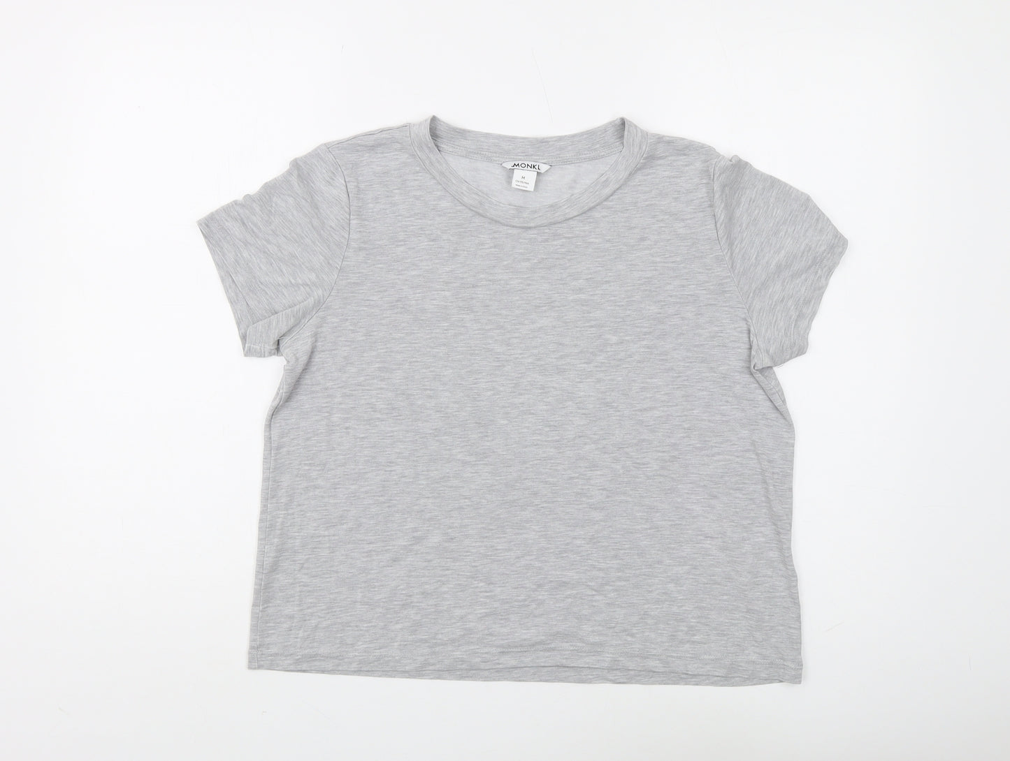 Monki Women's Grey Basic Crew Neck T-Shirt M