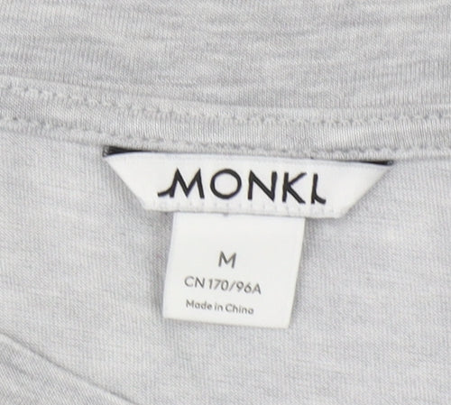 Monki Women's Grey Basic Crew Neck T-Shirt M