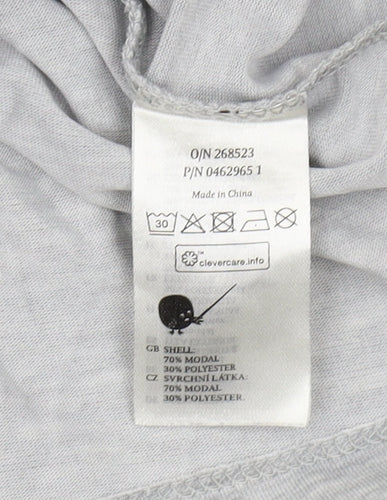 Monki Women's Grey Basic Crew Neck T-Shirt M