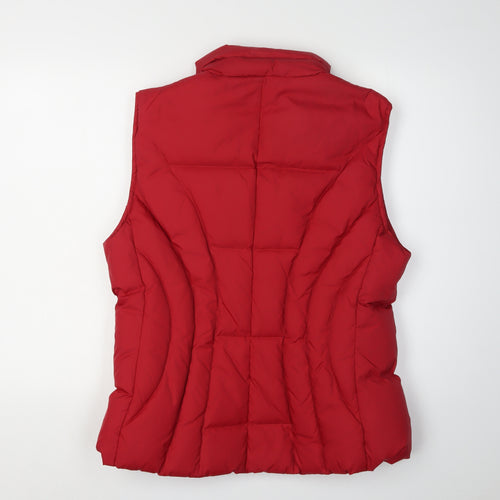 Ken Women's Red XL Puffer Waistcoat Casual