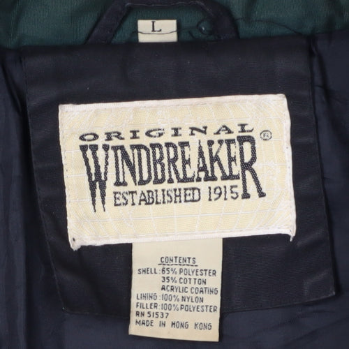 Original Windbreaker Men's Black L Zip Windbreaker Jacket