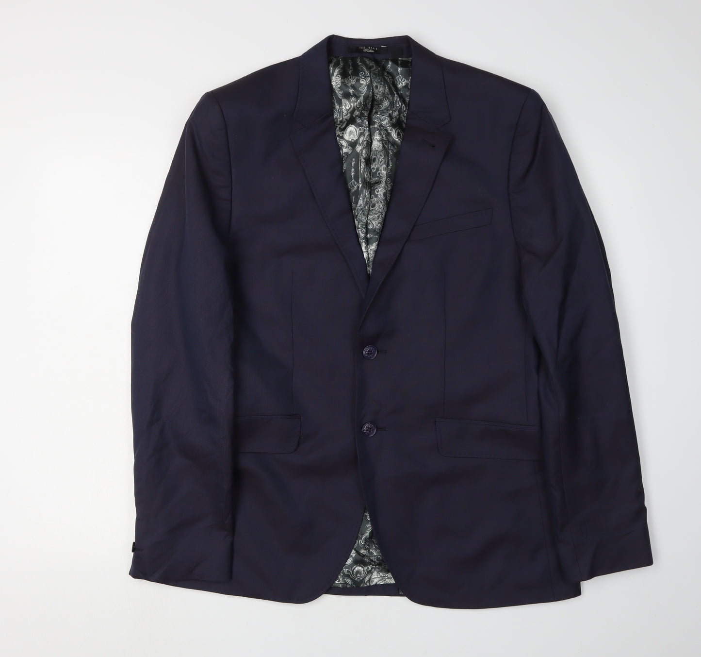 Ted Baker Men’s Blue Blazer, 40R, Regular Fit, Wool