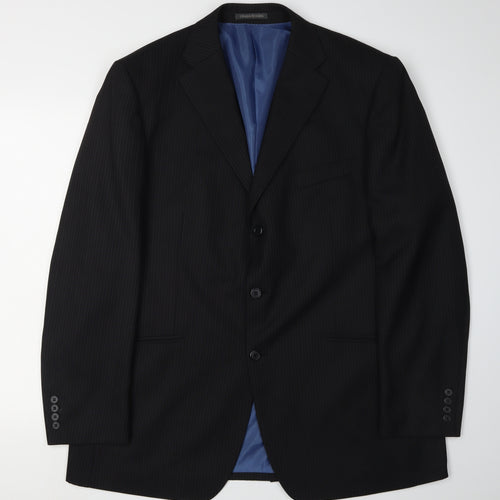 Greenwoods Men's Black Blazer 44 Formal