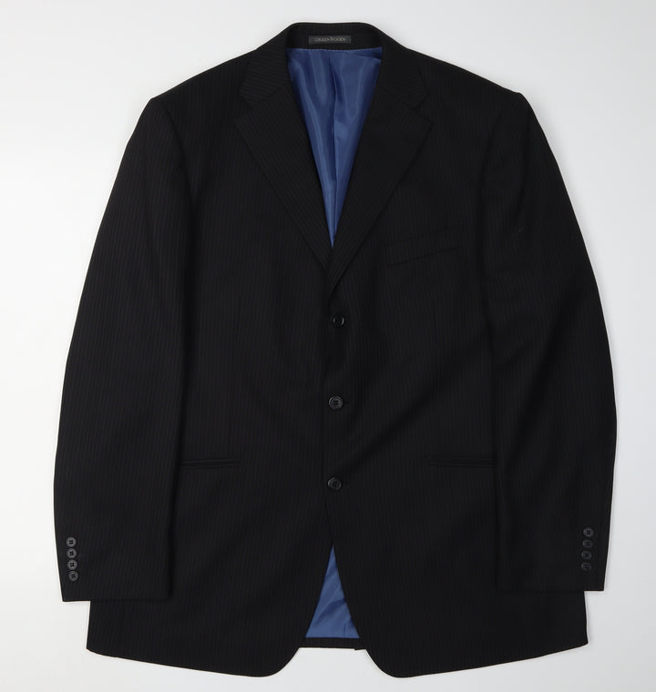 Greenwoods Men's Black Blazer 44 Formal