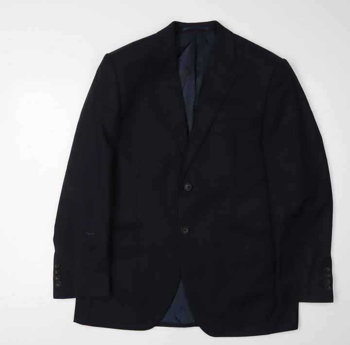 Howick Men's Black Blazer 40R Single Breasted