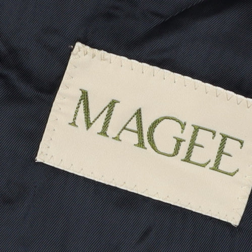 Magee Men's Black Striped Suit Jacket, 42 Regular Fit