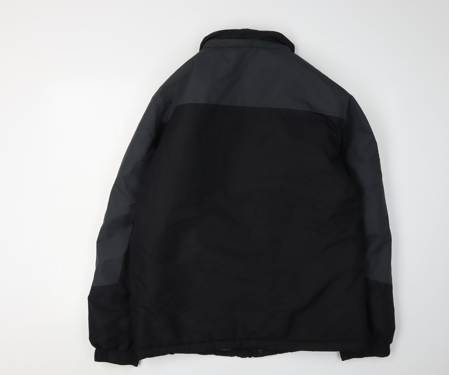 Outdoor Men's Black Windbreaker Jacket - Medium