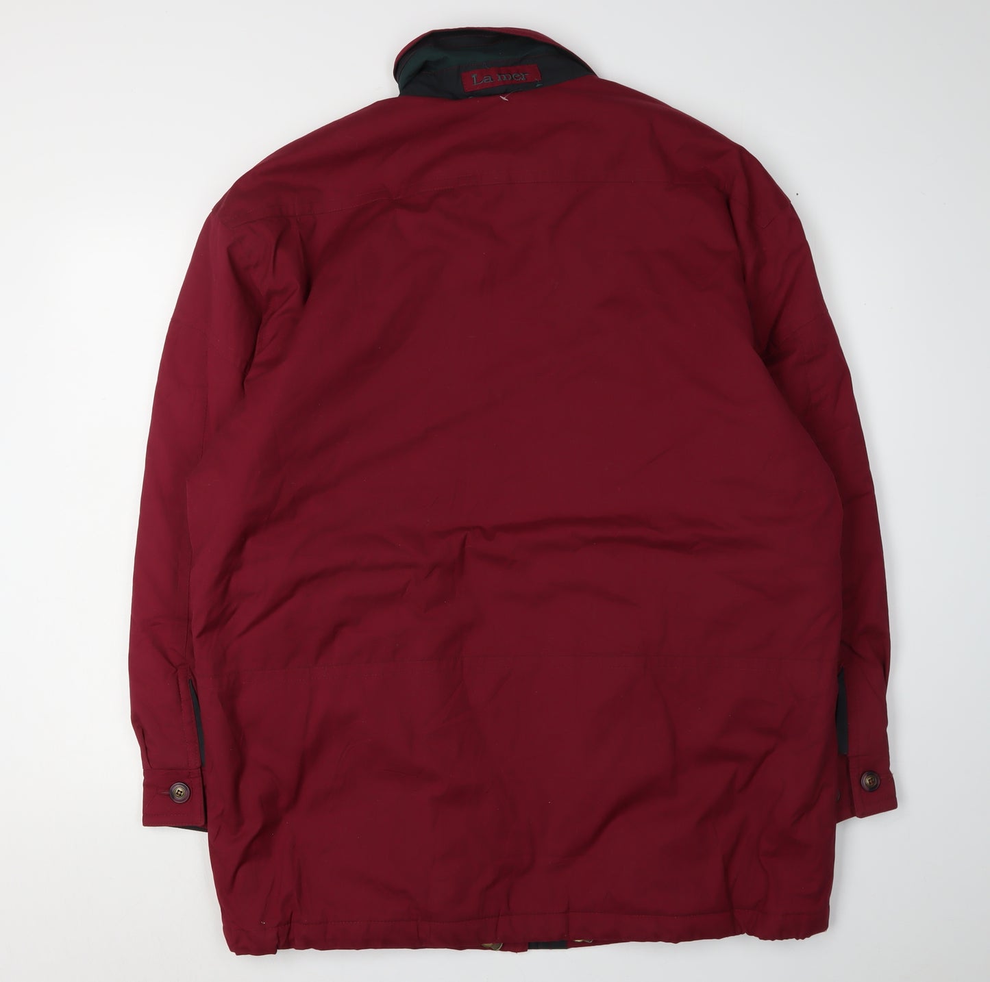 La Moda Men's Red Parka Jacket - L, Casual & Stylish