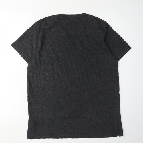 French Connection Men's Black Crew Neck T-Shirt Medium