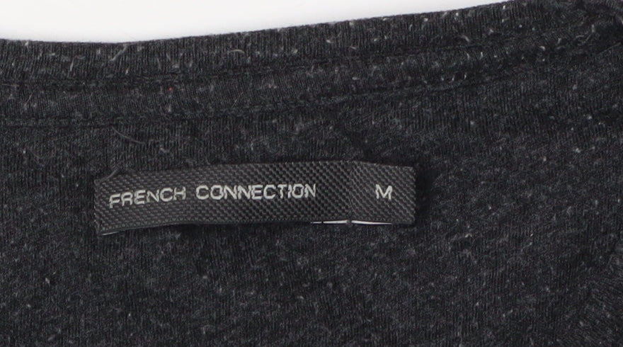 French Connection Men's Black Crew Neck T-Shirt Medium