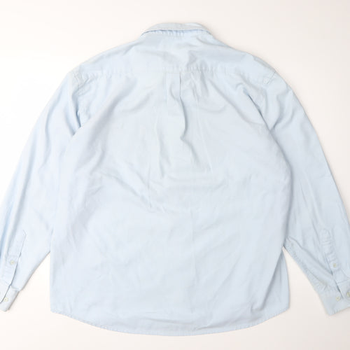 EWM Men's Blue Button-Up Shirt XL