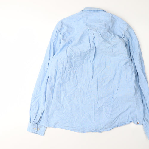 U.S. Polo Assn. Men's Blue Button-Up Shirt Medium