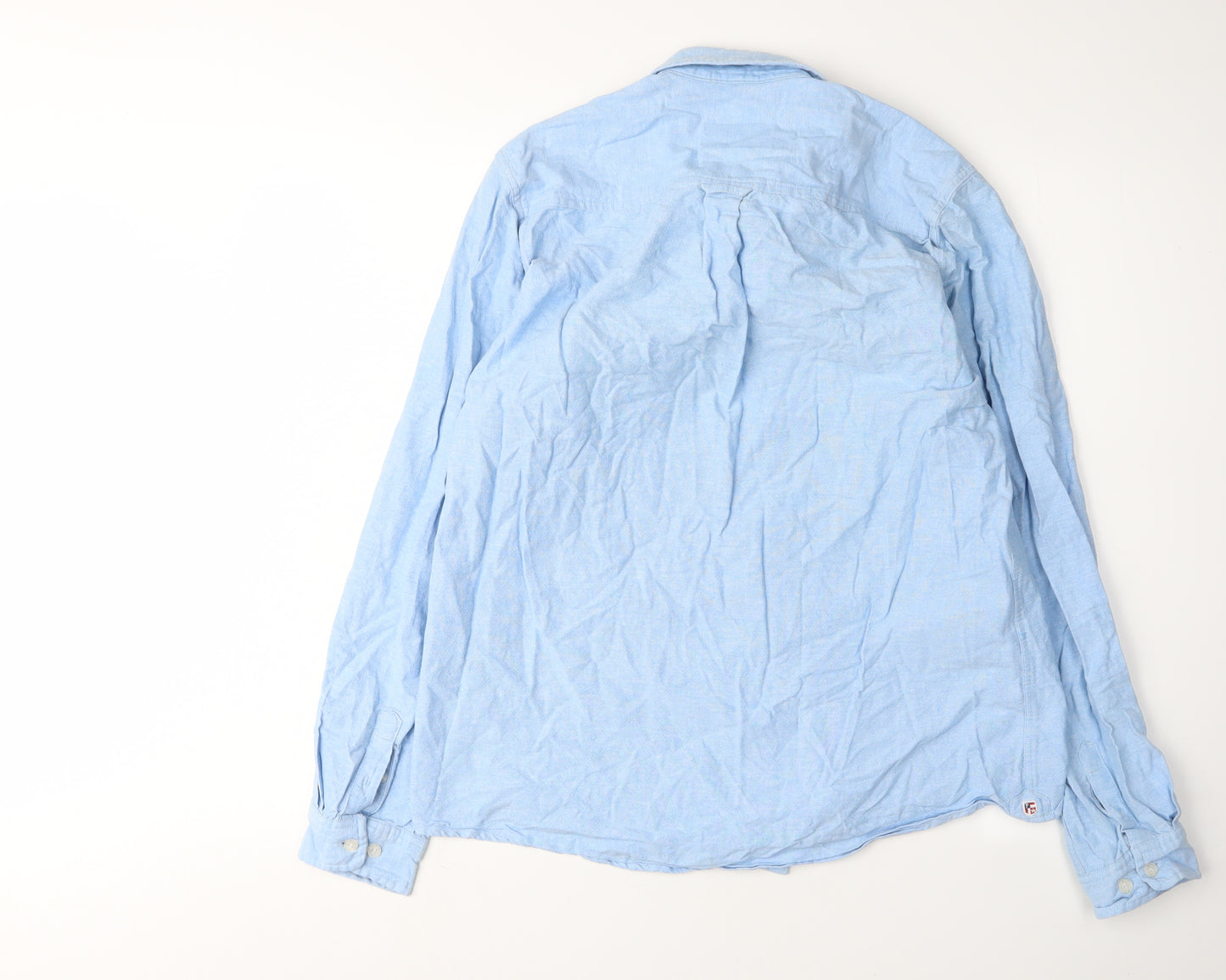 U.S. Polo Assn. Men's Blue Button-Up Shirt Medium