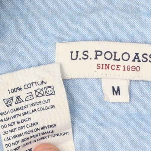 U.S. Polo Assn. Men's Blue Button-Up Shirt Medium