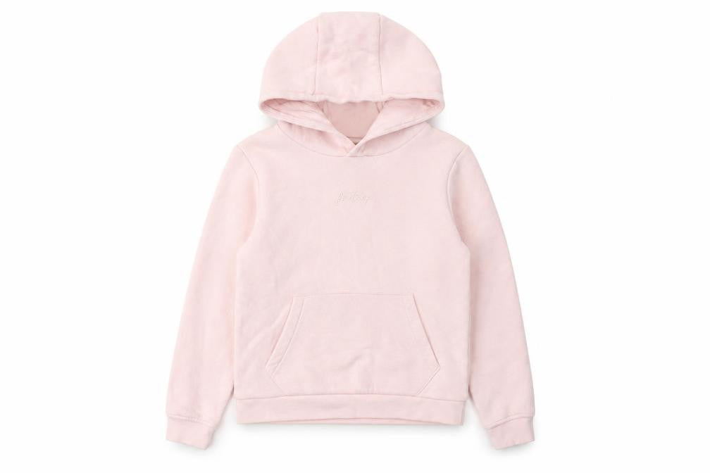 Front view of Firetrap girls’ pink pullover hoodie -, size 7-8, years