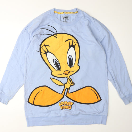 Looney Tunes Women's Blue XS Pullover Sweatshirt