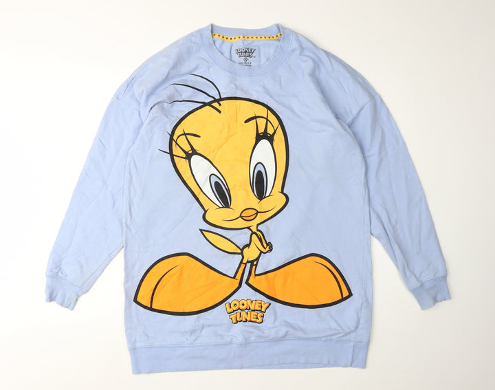 Looney Tunes Women's Blue XS Pullover Sweatshirt