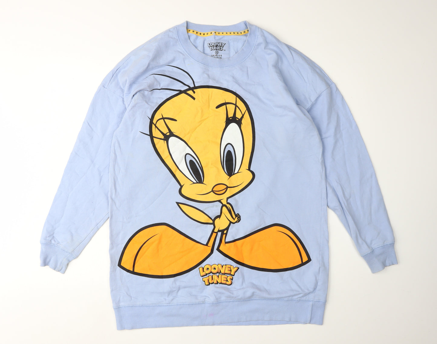 Looney Tunes Women's Blue XS Pullover Sweatshirt