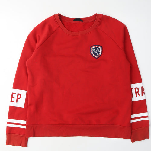 Jennyfer Women's Red Pullover Sweatshirt M