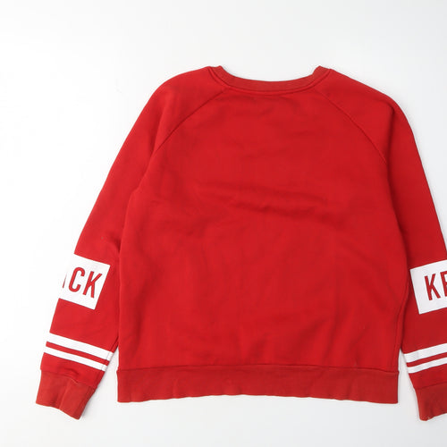 Jennyfer Women's Red Pullover Sweatshirt M