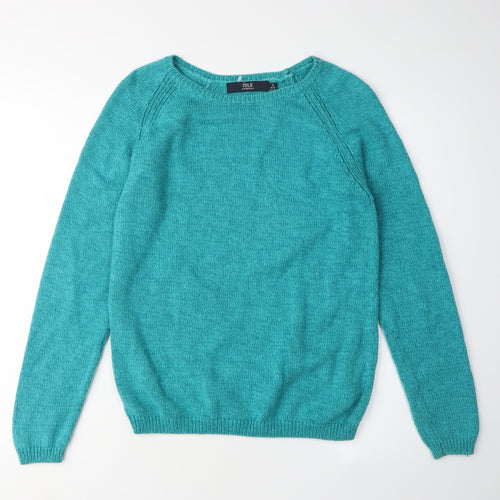 Isle Essentials Women's Green Pullover Jumper Size 10-12