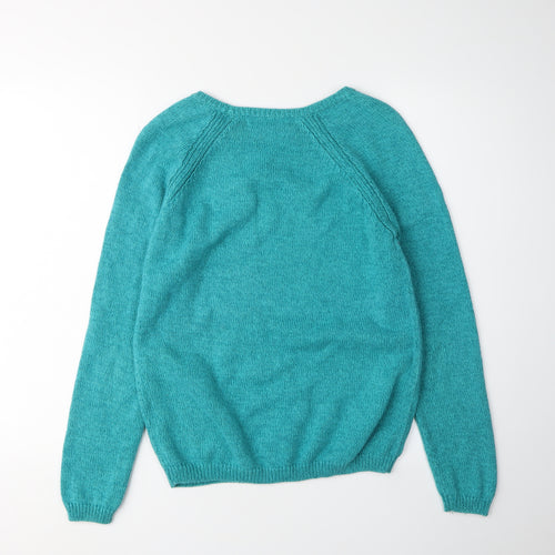 Isle Essentials Women's Green Pullover Jumper Size 10-12