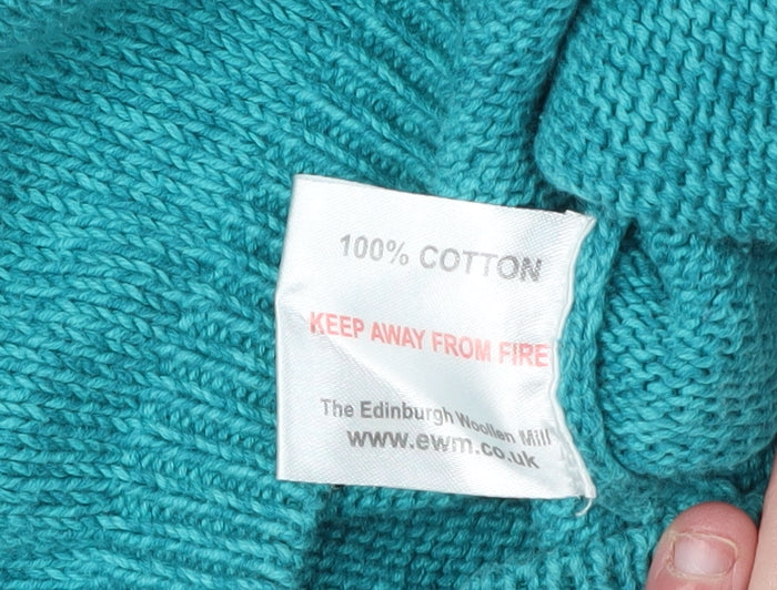 Isle Essentials Women's Green Pullover Jumper Size 10-12
