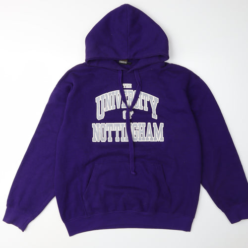 Cotton Ridge Unisex Purple Hoodie L University Style