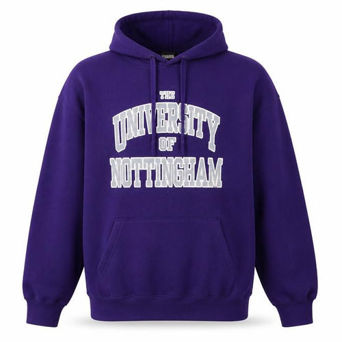Cotton Ridge Unisex Purple Hoodie L University Style