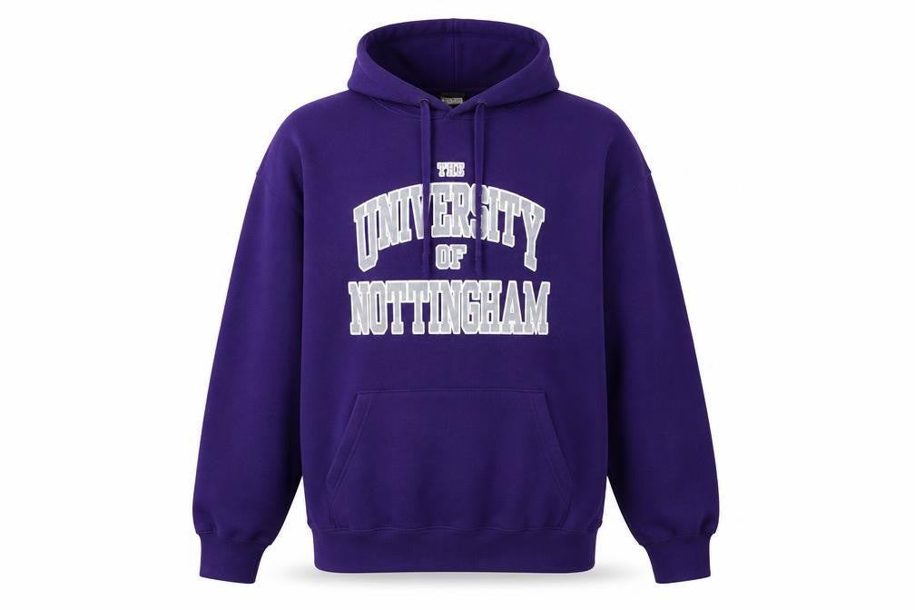 Cotton Ridge Unisex Purple Hoodie L University Style