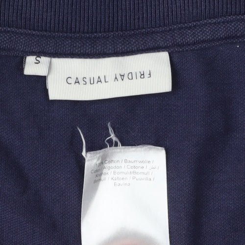 Casual Friday Men's Blue Polo Shirt S Short Sleeve