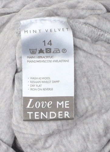 Mint Velvet Women's Grey Pullover Jumper Size 14