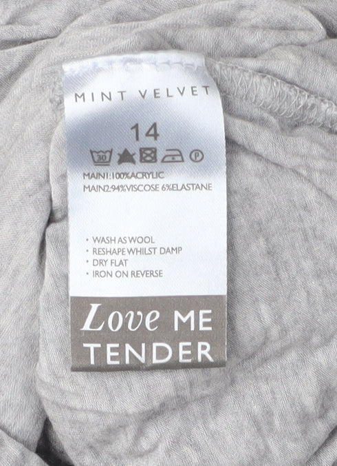 Mint Velvet Women's Grey Pullover Jumper Size 14