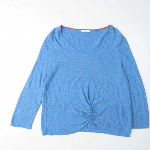 White Stuff Women's Blue Pullover Jumper Size 14