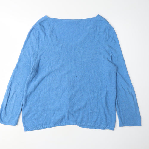 White Stuff Women's Blue Pullover Jumper Size 14