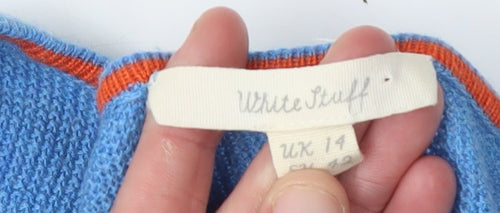 White Stuff Women's Blue Pullover Jumper Size 14