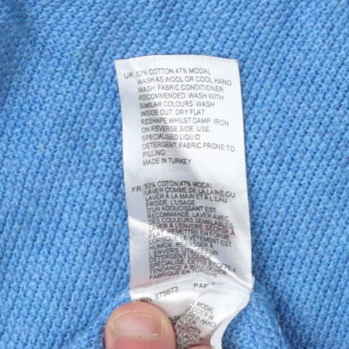 White Stuff Women's Blue Pullover Jumper Size 14