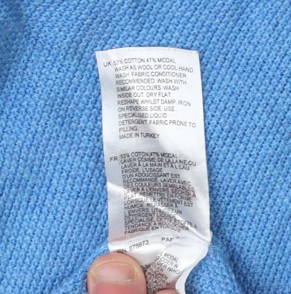 White Stuff Women's Blue Pullover Jumper Size 14