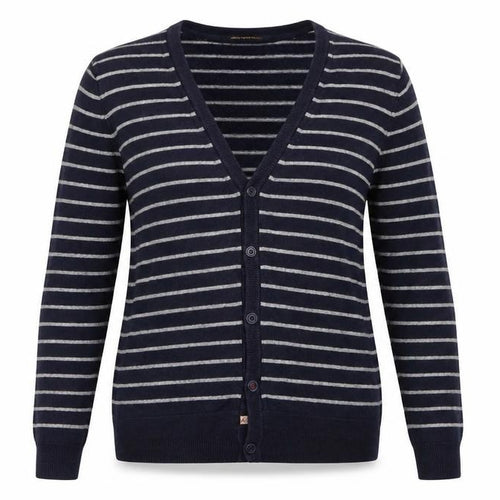 Scotch and Soda Unisex Blue Striped Cardigan S