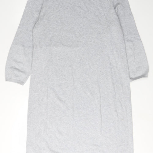 Crew Clothing Women’s Grey Shift Dress Size 14 3/4 Sleeve