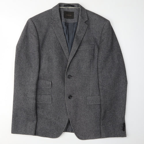 Country Road Men's Grey Blazer, Size 38, Formal Notch