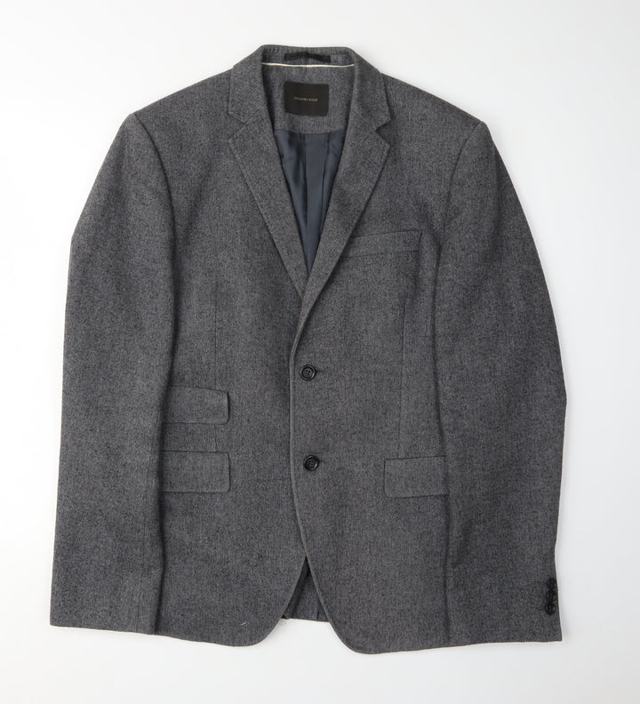 Country Road Men's Grey Blazer, Size 38, Formal Notch