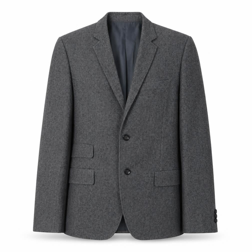 Front view of Country Road Men's Grey Blazer, size 38, Formal Notch