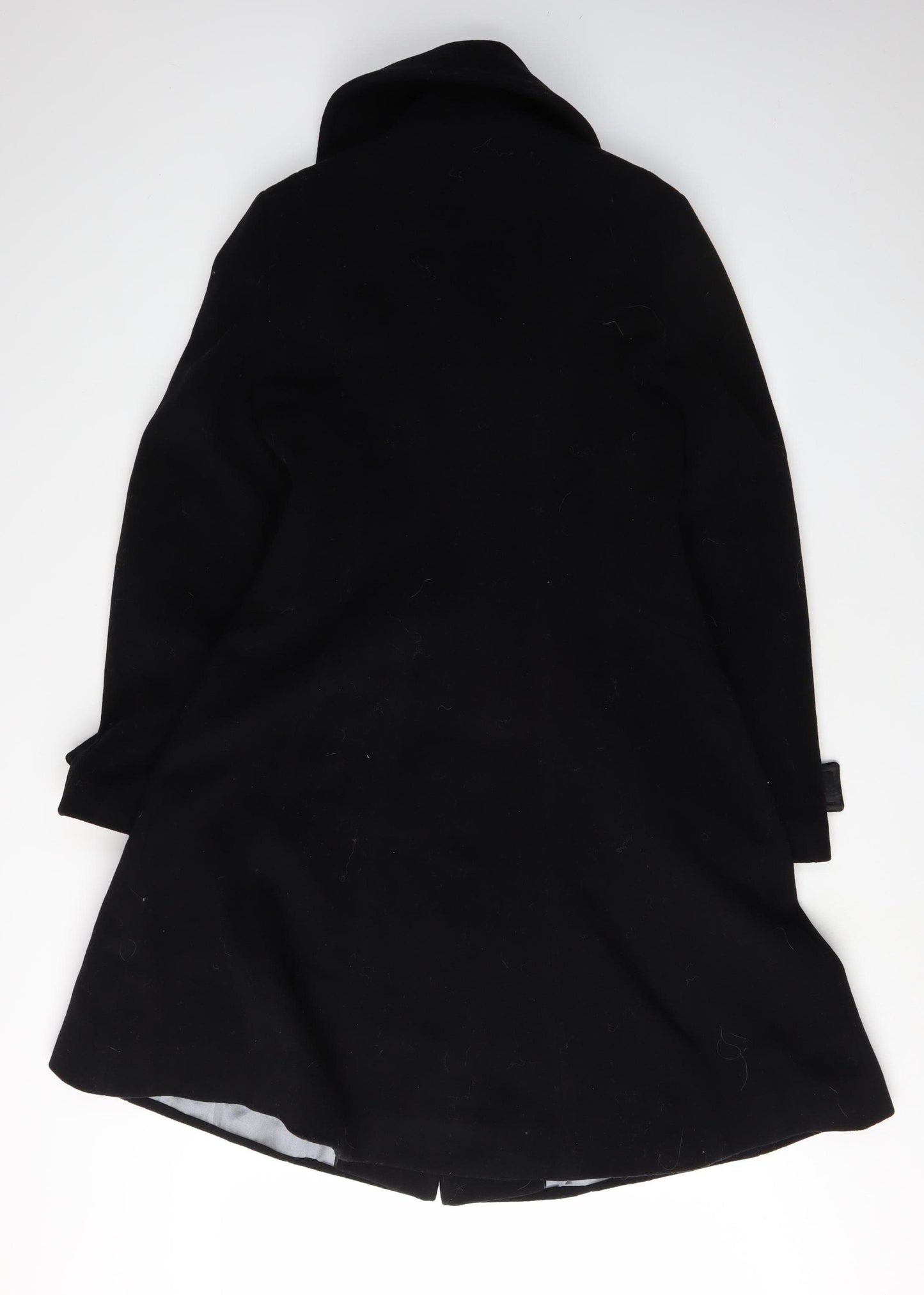 Planet Women's Black Wool Cashmere Overcoat Size 8